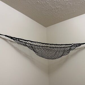 Black Stuffed Animal Net Hammock